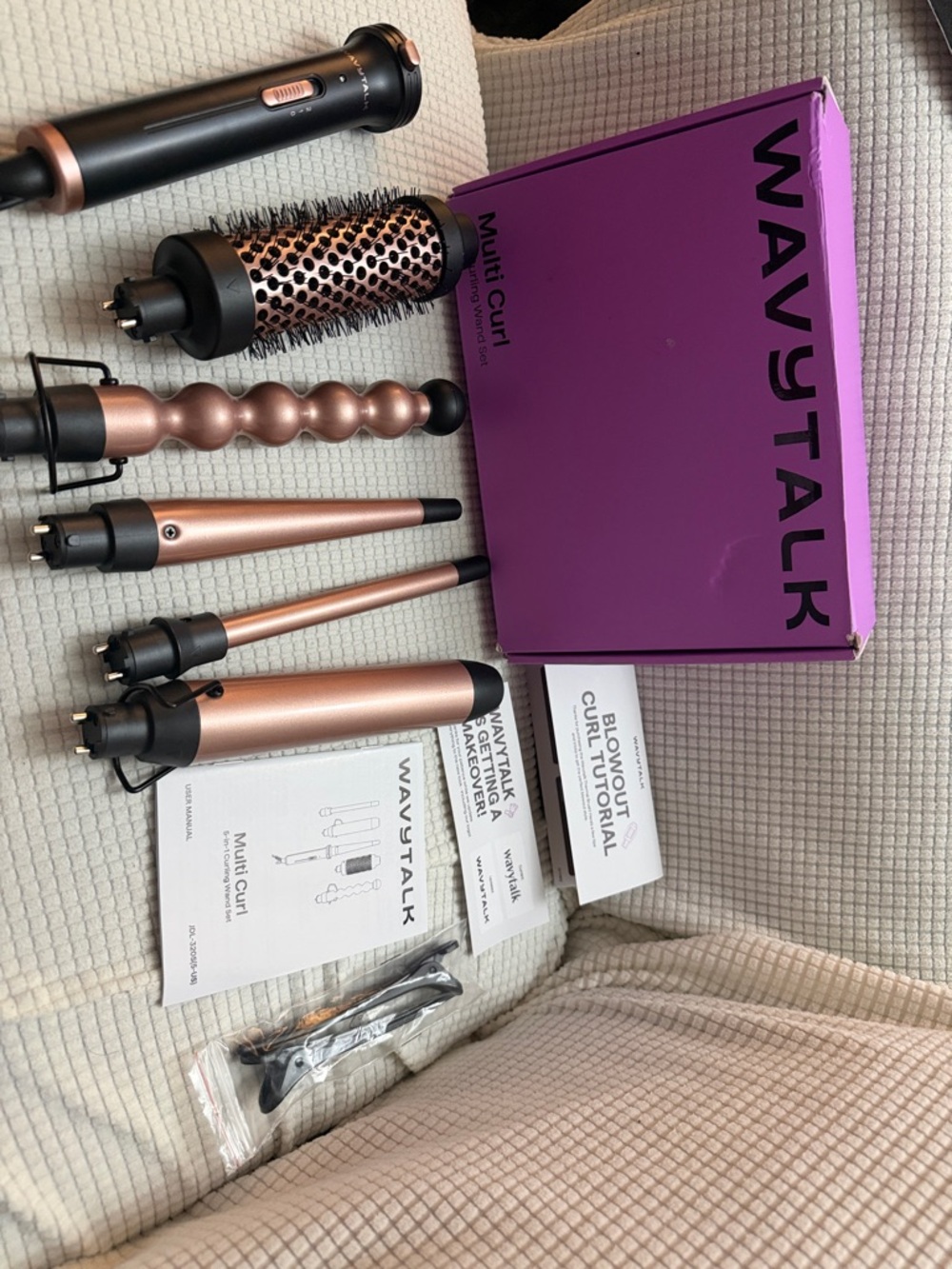 WAVYTALK Multi-Curl 5-in-1 Hair Styler in Rose Gold